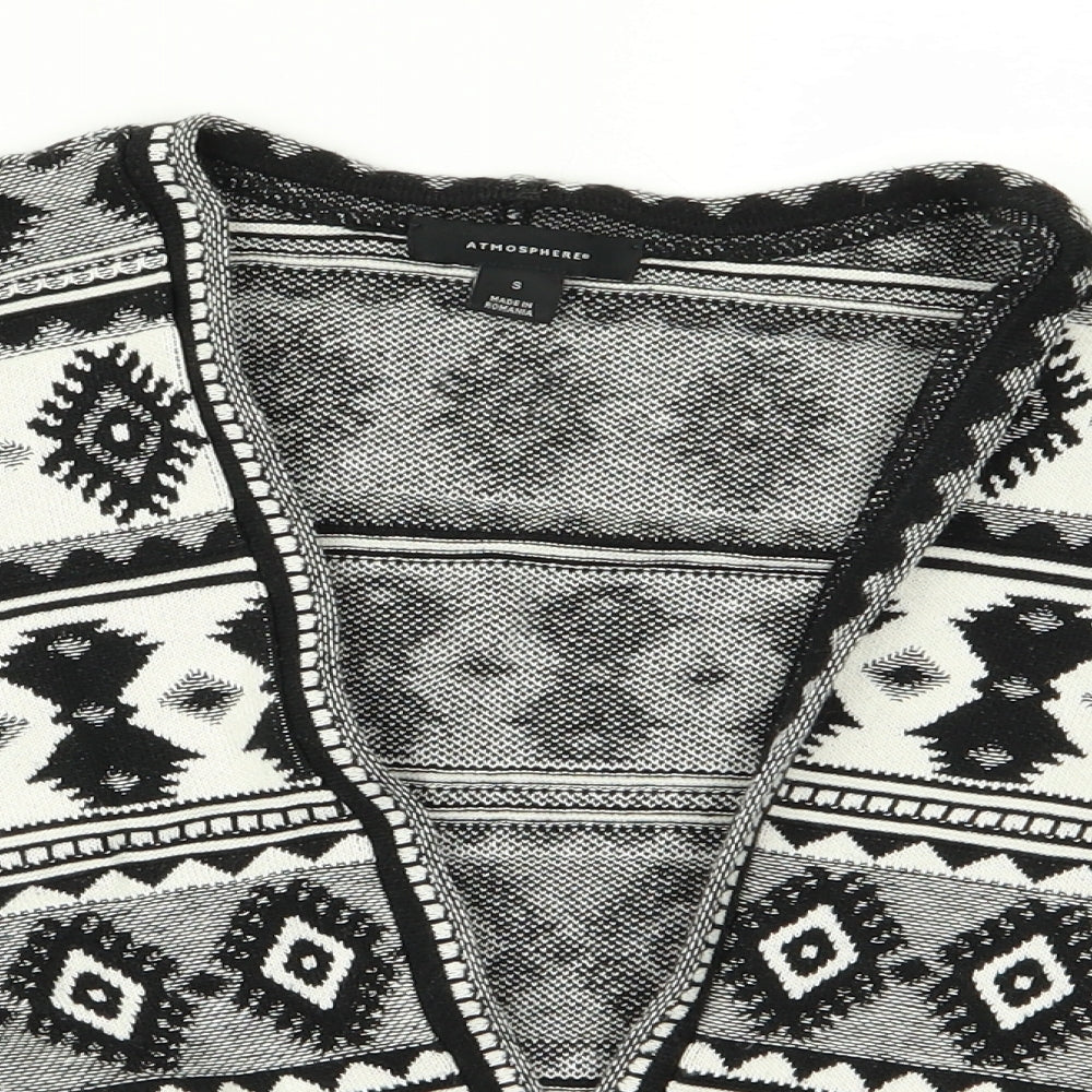 Atmosphere Womens White Geometric  Jacket  Size S
