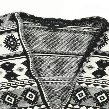 Atmosphere Womens White Geometric  Jacket  Size S