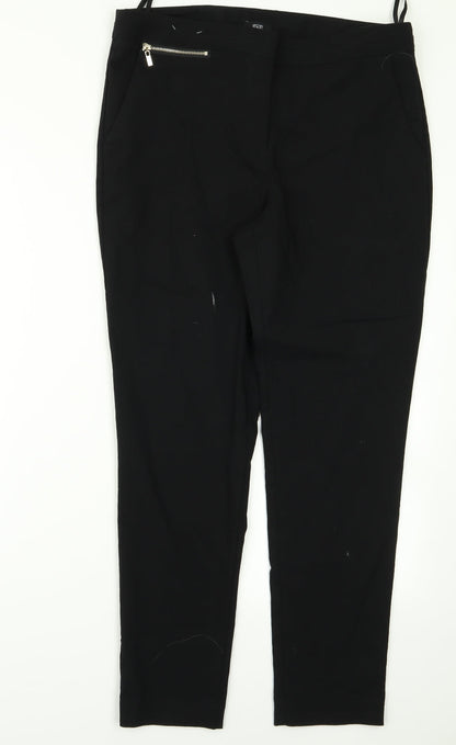 F&F Womens Black   Trousers  Size 34 L25 in