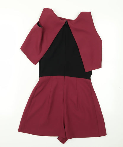 Miss Selfridge Womens Purple   Playsuit One-Piece Size 8