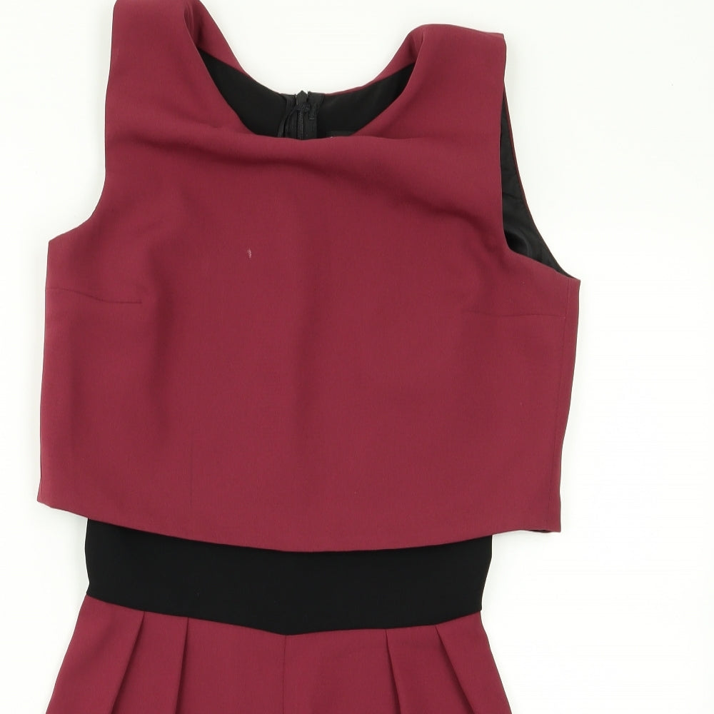 Miss Selfridge Womens Purple   Playsuit One-Piece Size 8