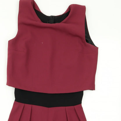 Miss Selfridge Womens Purple   Playsuit One-Piece Size 8