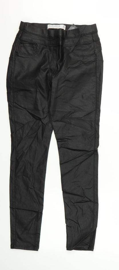 Womens UK Size 12 NEXT Regular Fit  Black Trousers