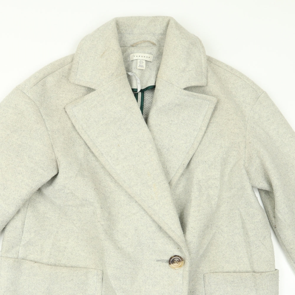 Womens UK Size 6 Topshop Grey Jacket