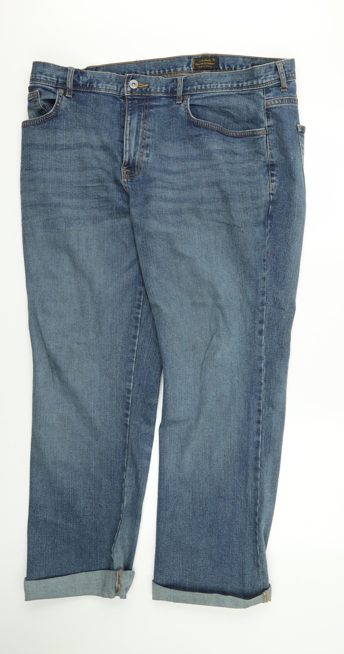 TU Womens Blue  Denim Bootcut Jeans Size 38 L32 in