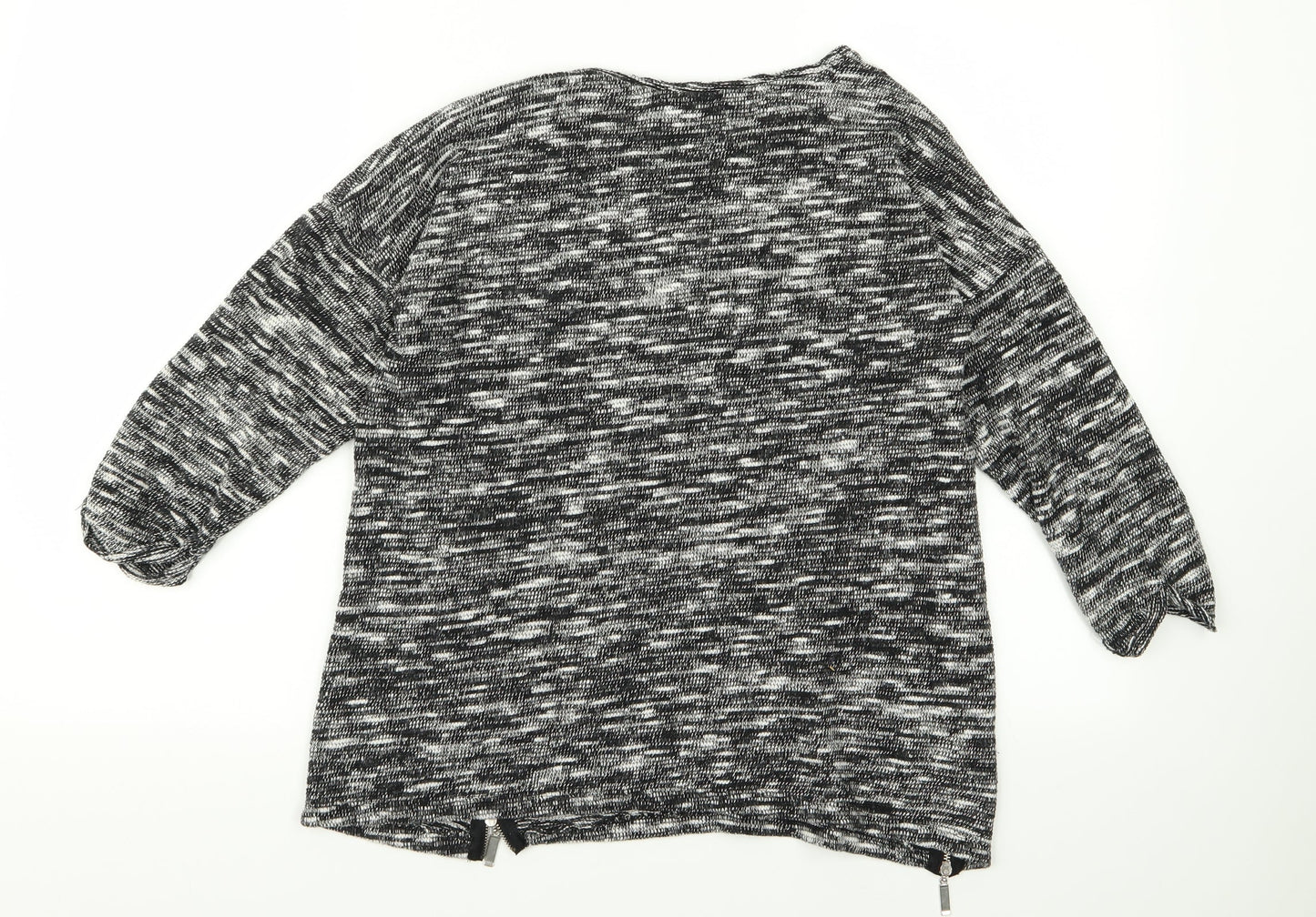 Womens UK Size 12 Peacocks Grey Pullover Jumper