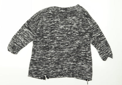 Womens UK Size 12 Peacocks Grey Pullover Jumper