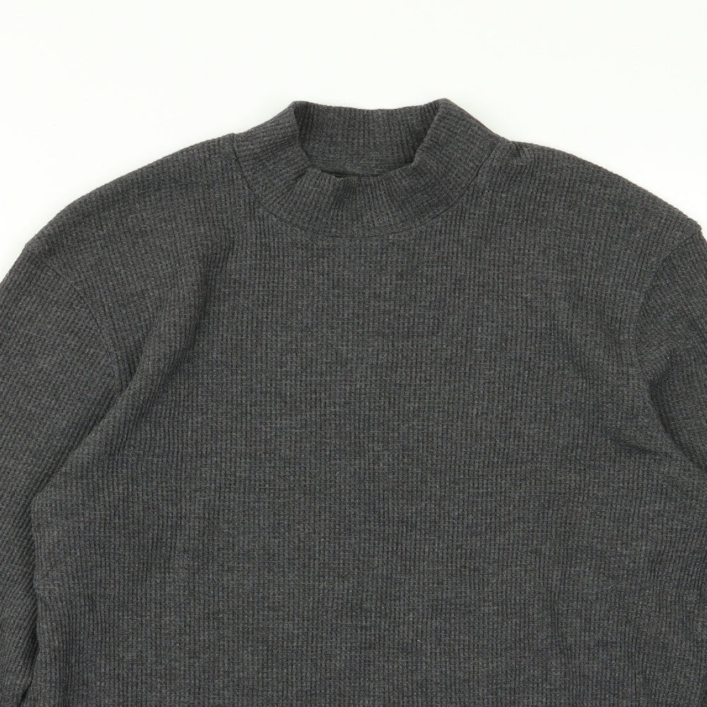 Bershka Womens Grey   Pullover Jumper Size L