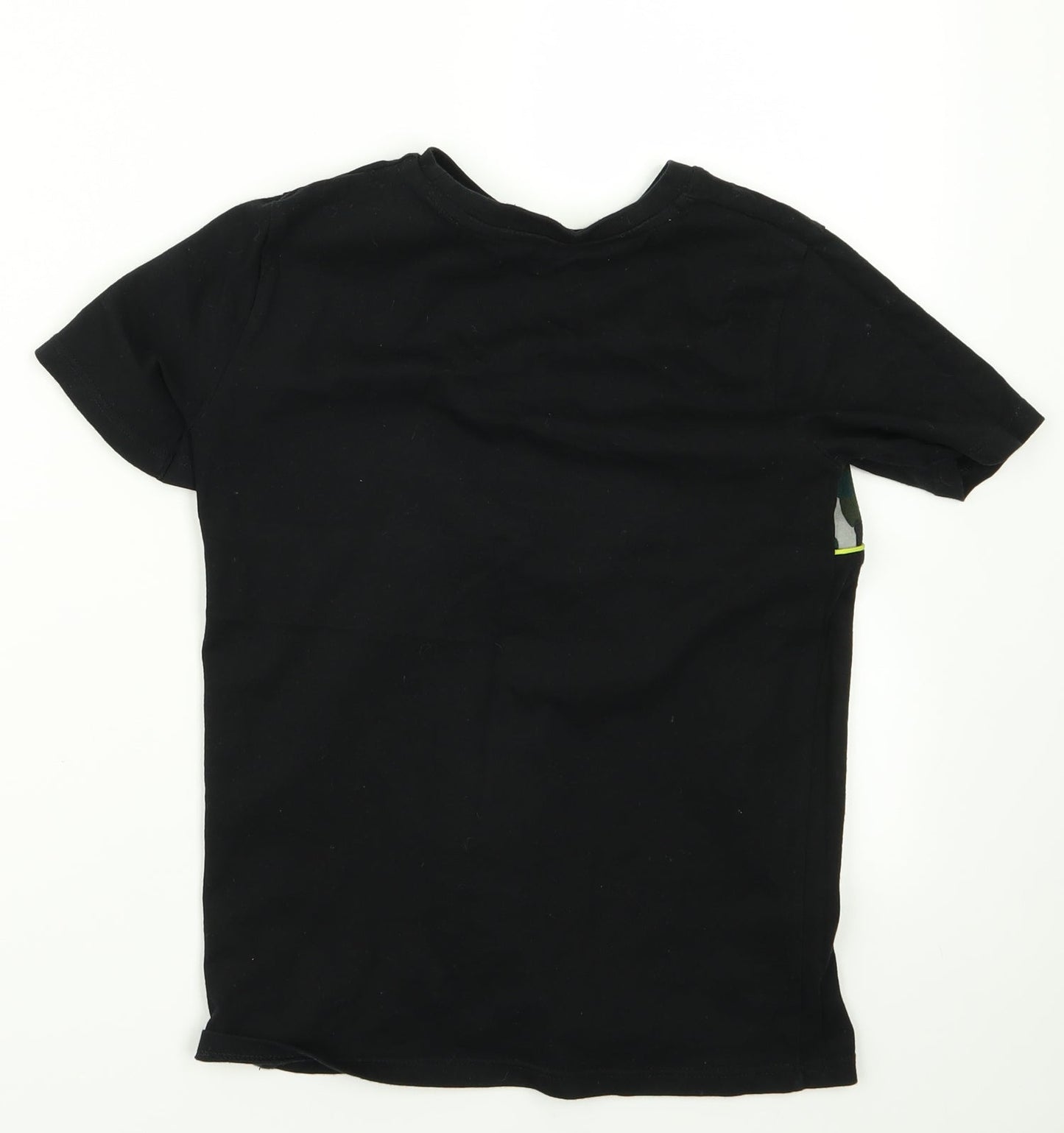 River Island Girls Black  Rayon Basic T-Shirt Size 7 Years