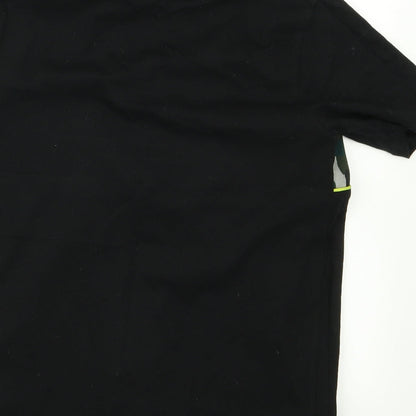 River Island Girls Black  Rayon Basic T-Shirt Size 7 Years