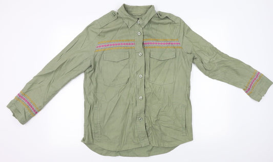 Womens UK Size 10 M&S Green Jacket