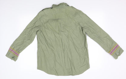 Womens UK Size 10 M&S Green Jacket