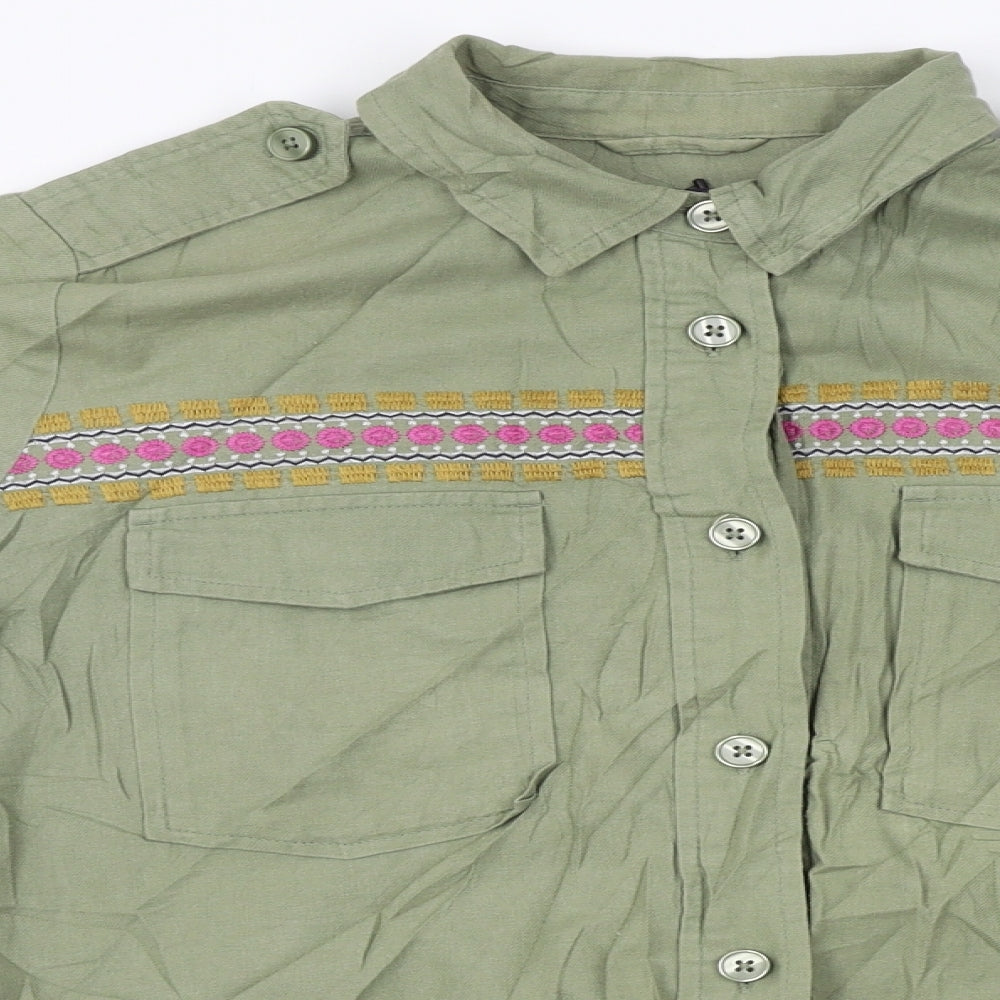 Womens UK Size 10 M&S Green Jacket