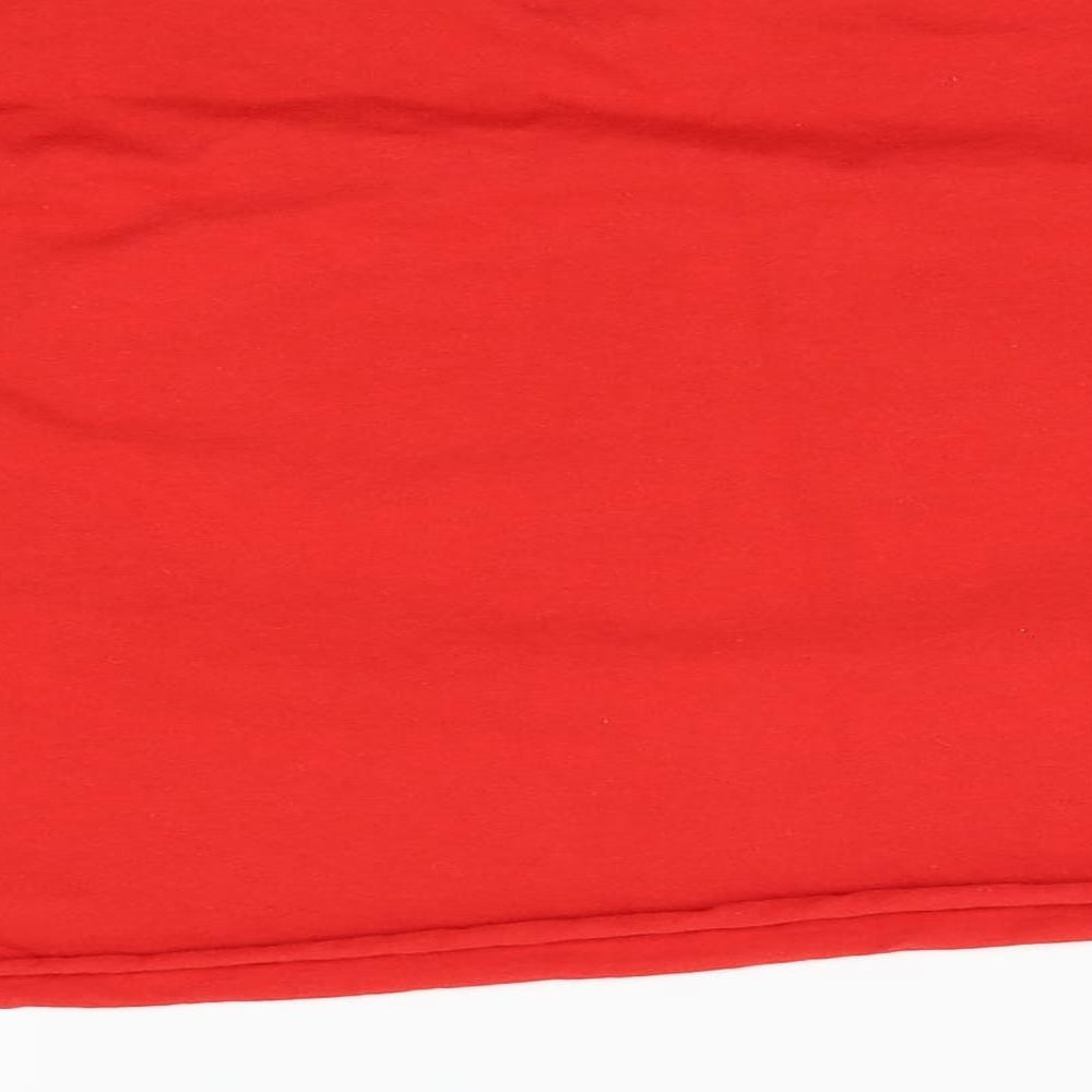 Womens UK Size M BDG Red Cropped T-Shirt