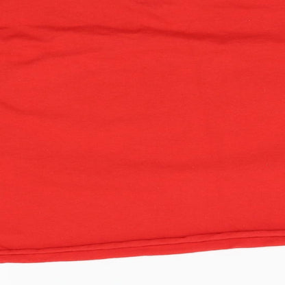Womens UK Size M BDG Red Cropped T-Shirt