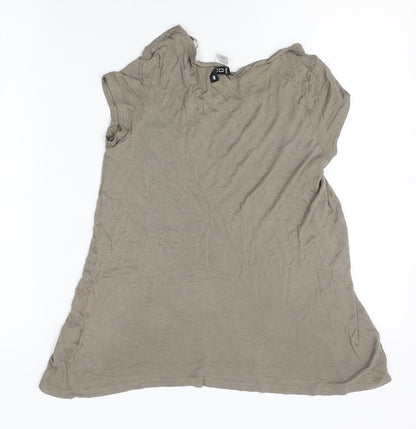 Womens UK Size S H&M Grey Basic T-Shirt