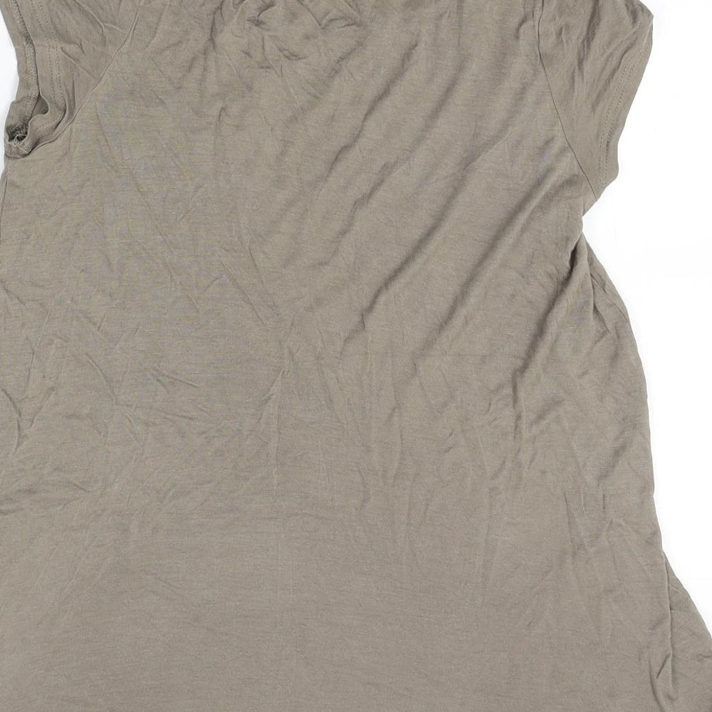 Womens UK Size S H&M Grey Basic T-Shirt