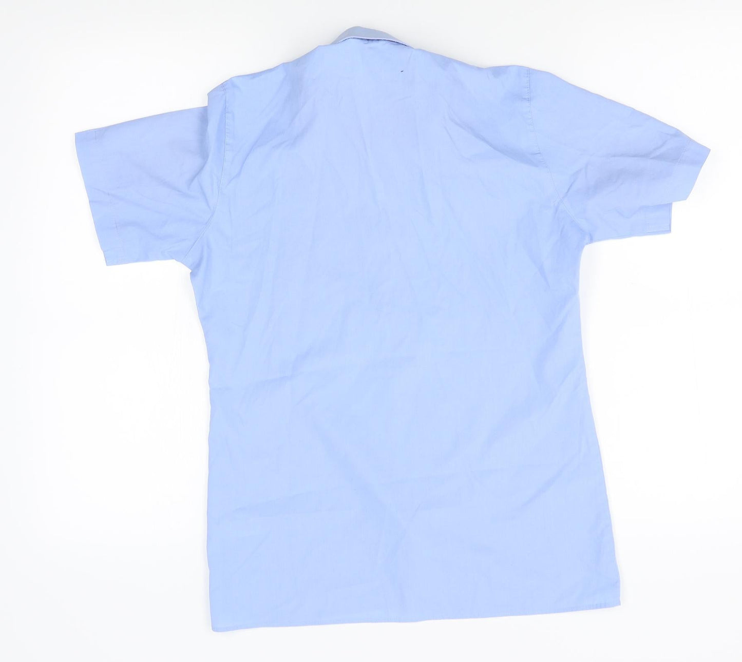 Mens UK Size One Size trutex Blue  Button-Up Short Sleeve Casual Shirt