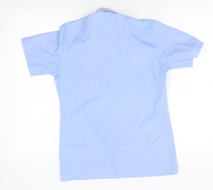 Mens UK Size One Size trutex Blue  Button-Up Short Sleeve Casual Shirt