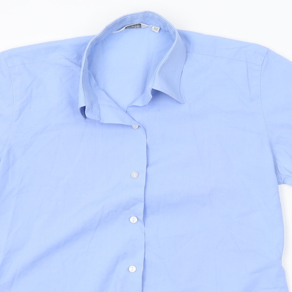 Mens UK Size One Size trutex Blue  Button-Up Short Sleeve Casual Shirt