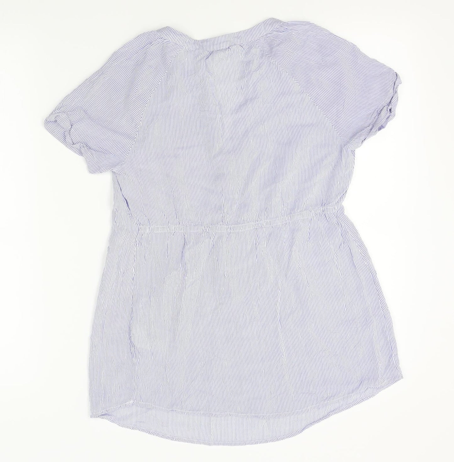 Womens UK Size S H&M Blue Basic Blouse