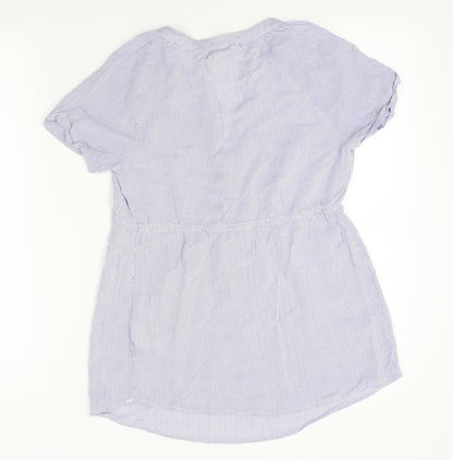 Womens UK Size S H&M Blue Basic Blouse