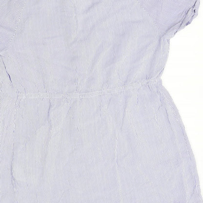 Womens UK Size S H&M Blue Basic Blouse