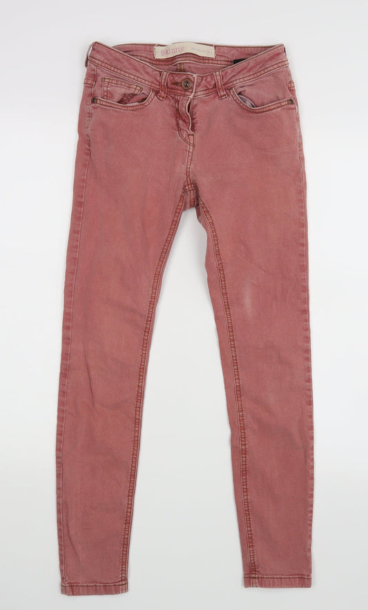 NEXT Womens Red   Skinny Jeans Size 8 L26 in