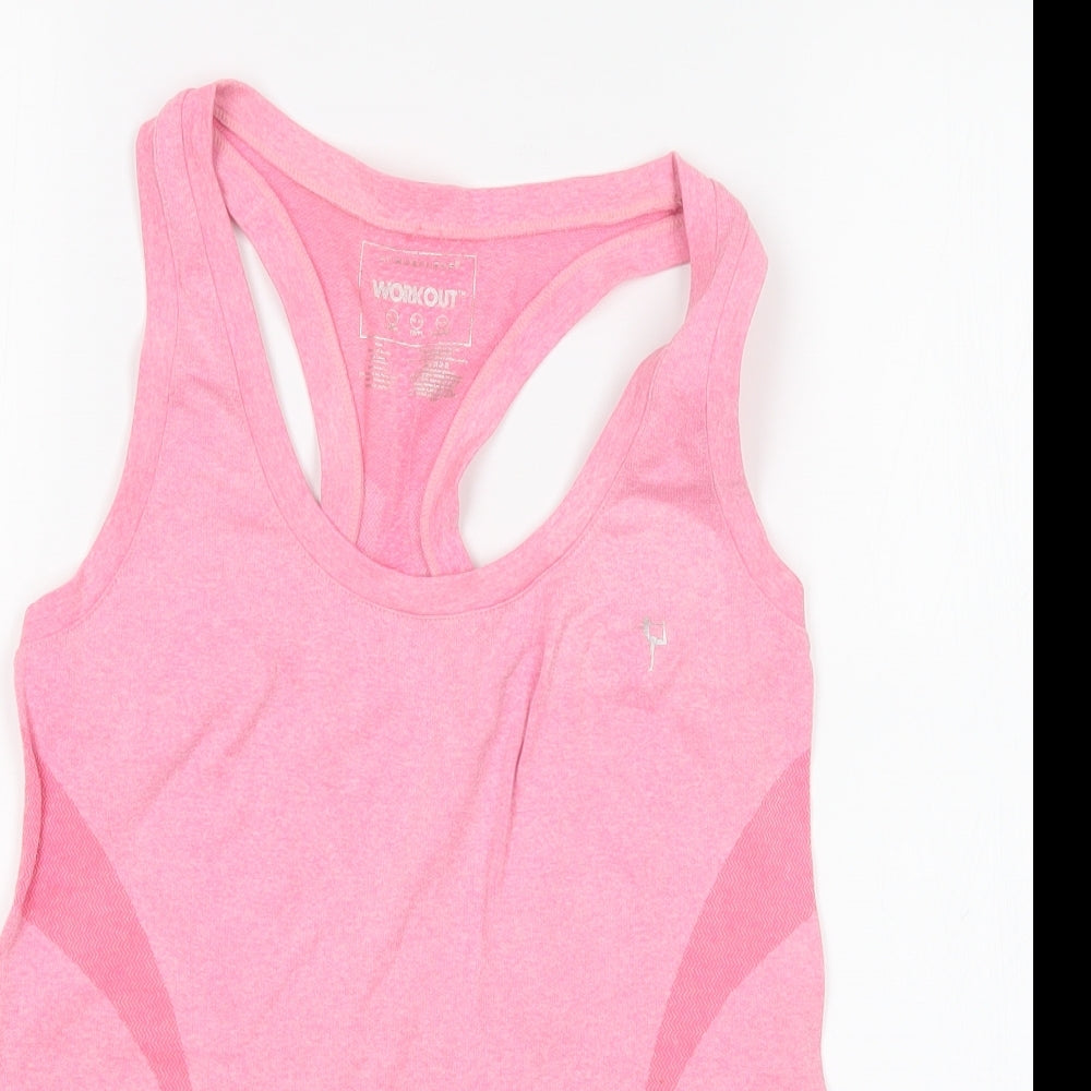 Workout Womens Pink   Basic Tank Size 10