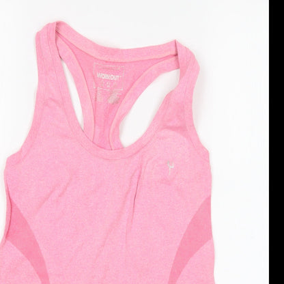 Workout Womens Pink   Basic Tank Size 10