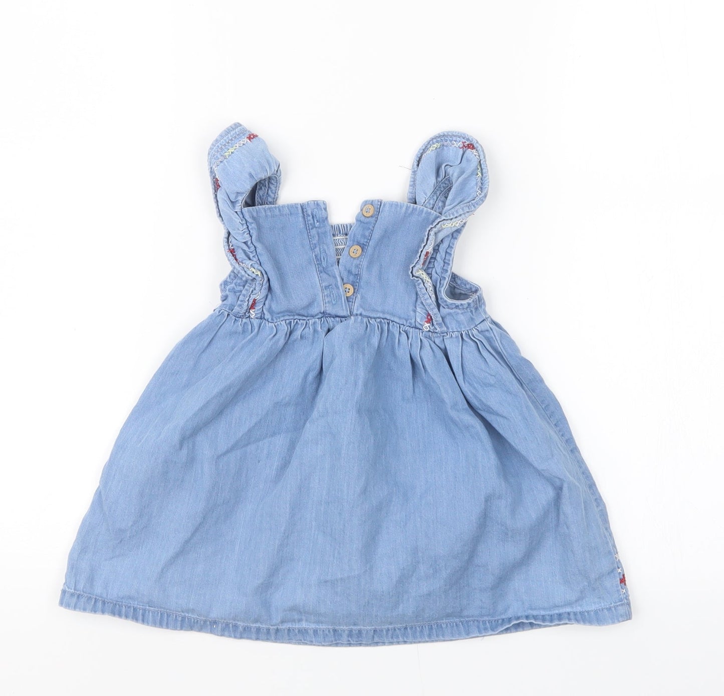 F&F Girls Blue   T-Shirt Dress  Size 9-12 Months