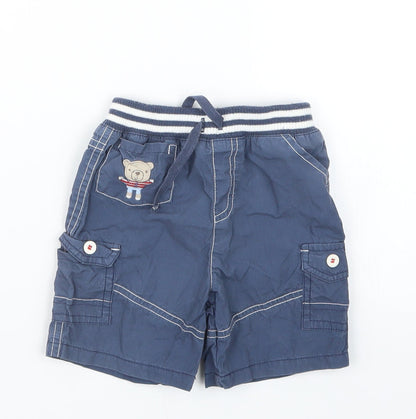 TU Boys Blue   Cropped Trousers Size 9-12 Months