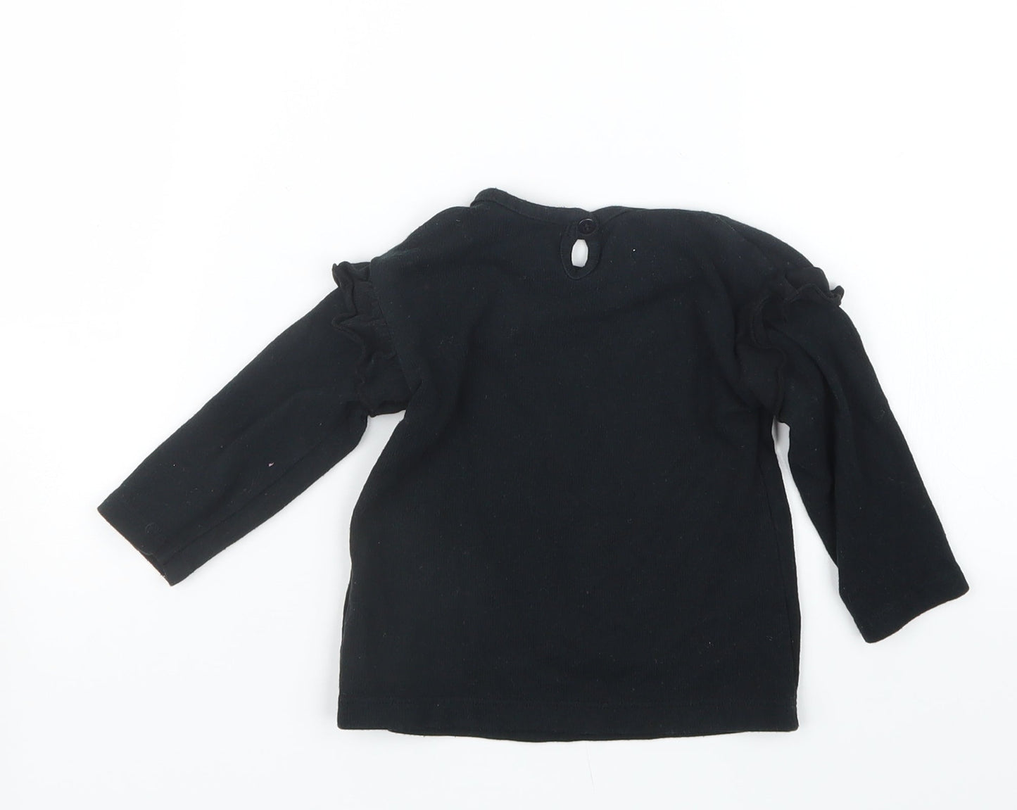 George Girls Black   Pullover Jumper Size 9-12 Months