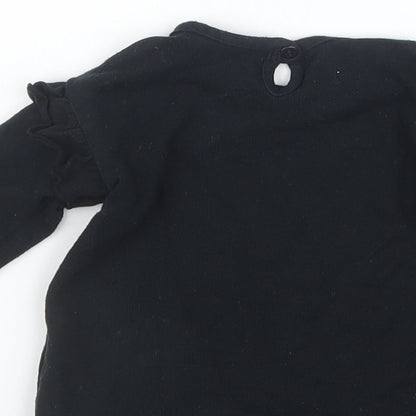 George Girls Black   Pullover Jumper Size 9-12 Months