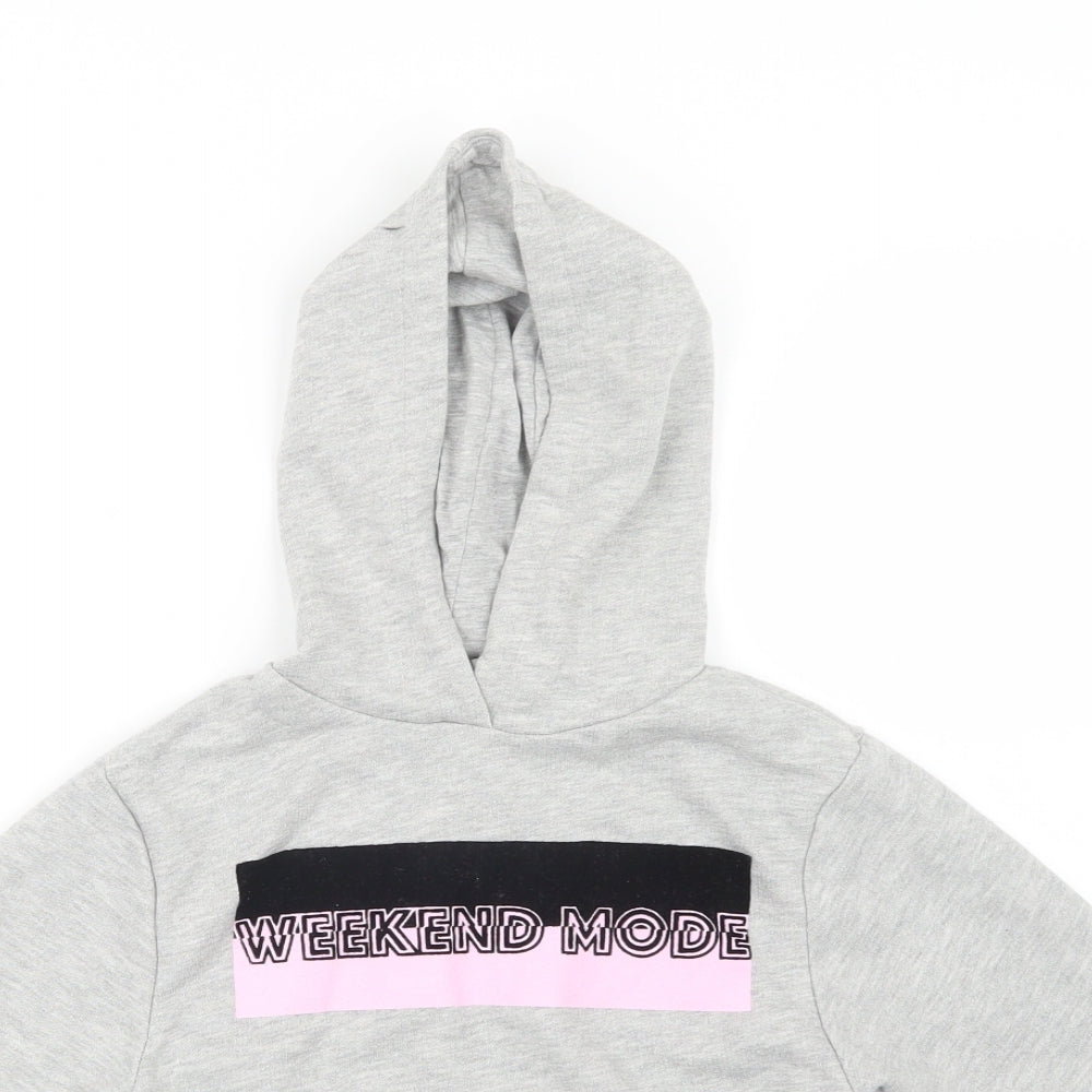 Very Girls Grey   Pullover Hoodie Size 6 Years