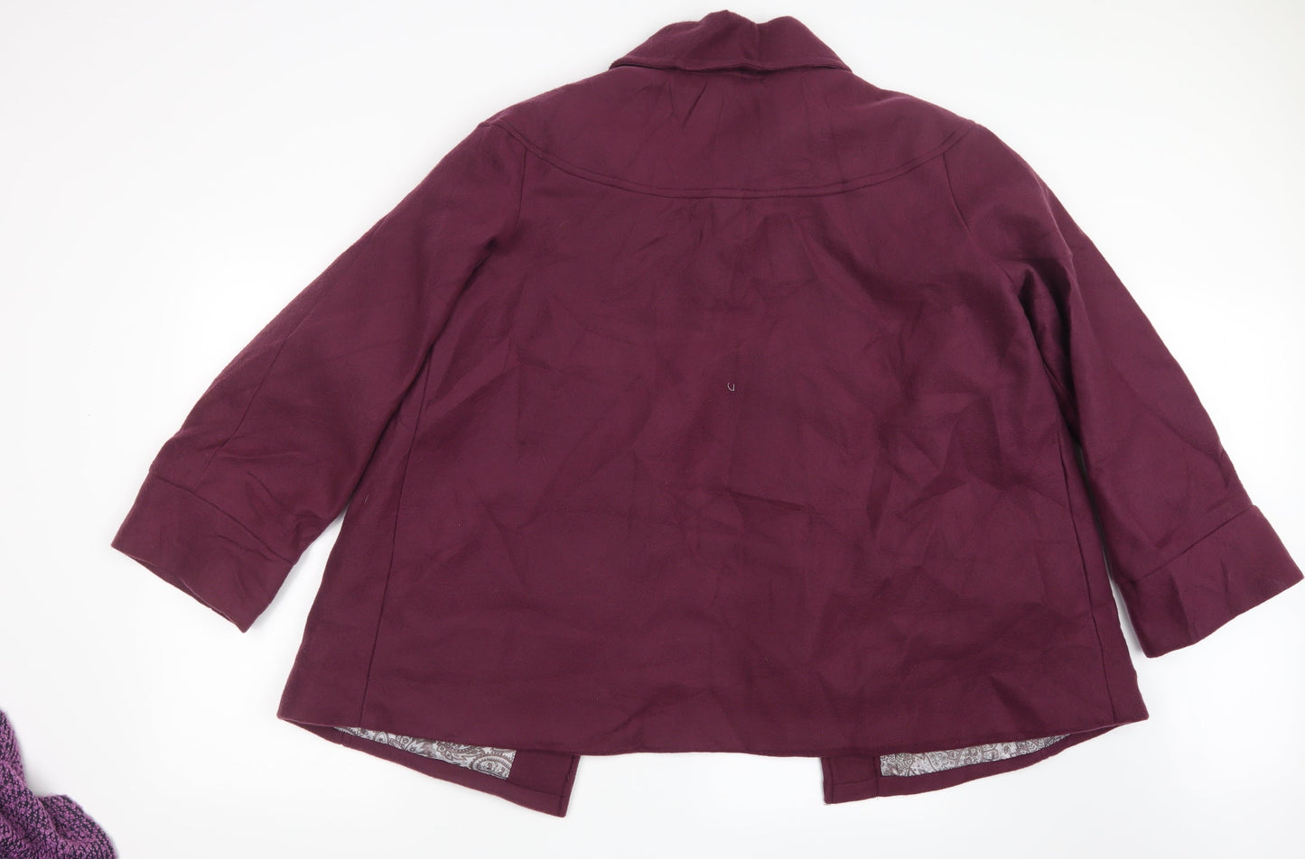 Anna De Lancay Womens Purple   Jacket  Size 18