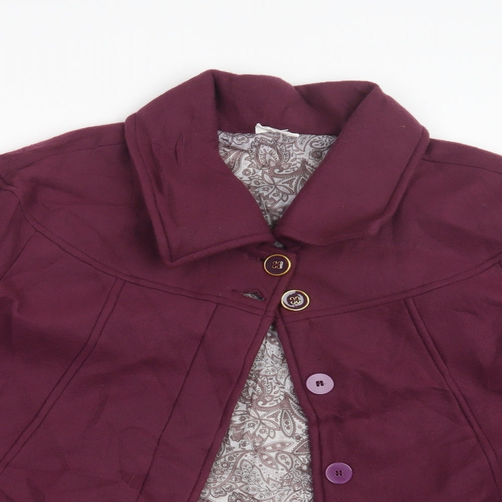 Anna De Lancay Womens Purple   Jacket  Size 18