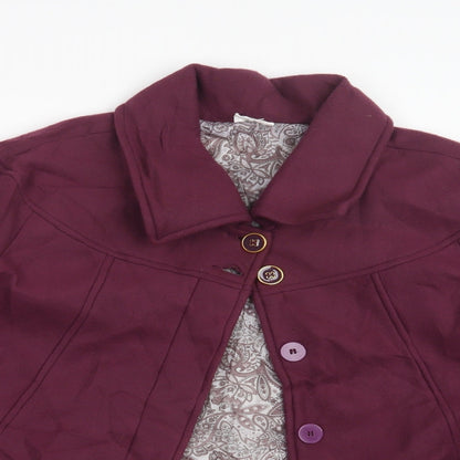 Anna De Lancay Womens Purple   Jacket  Size 18