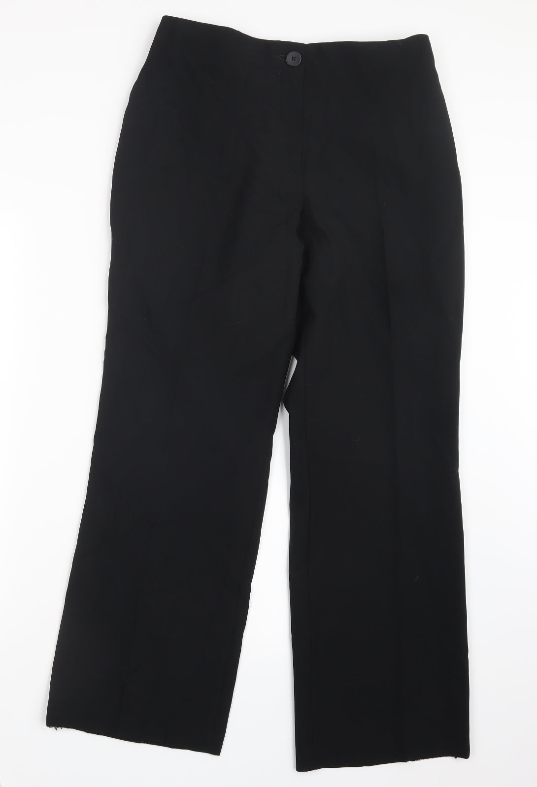 Womens UK Size 12 Marks and Spencer Regular Fit  Black Trousers