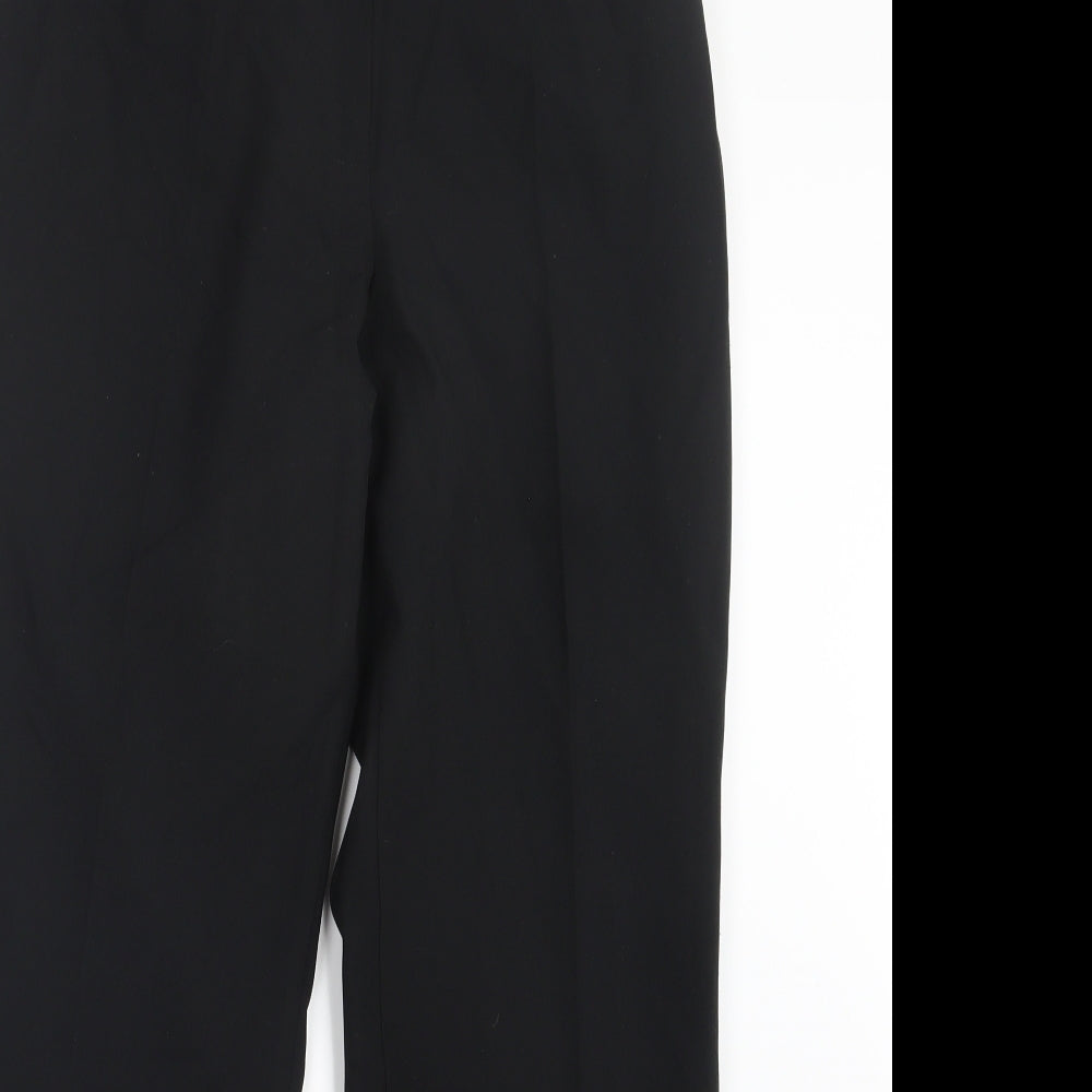 Womens UK Size 12 Marks and Spencer Regular Fit  Black Trousers