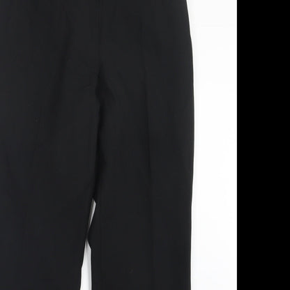 Womens UK Size 12 Marks and Spencer Regular Fit  Black Trousers