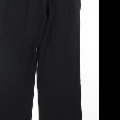 Womens UK Size 12 Marks and Spencer Regular Fit  Black Trousers