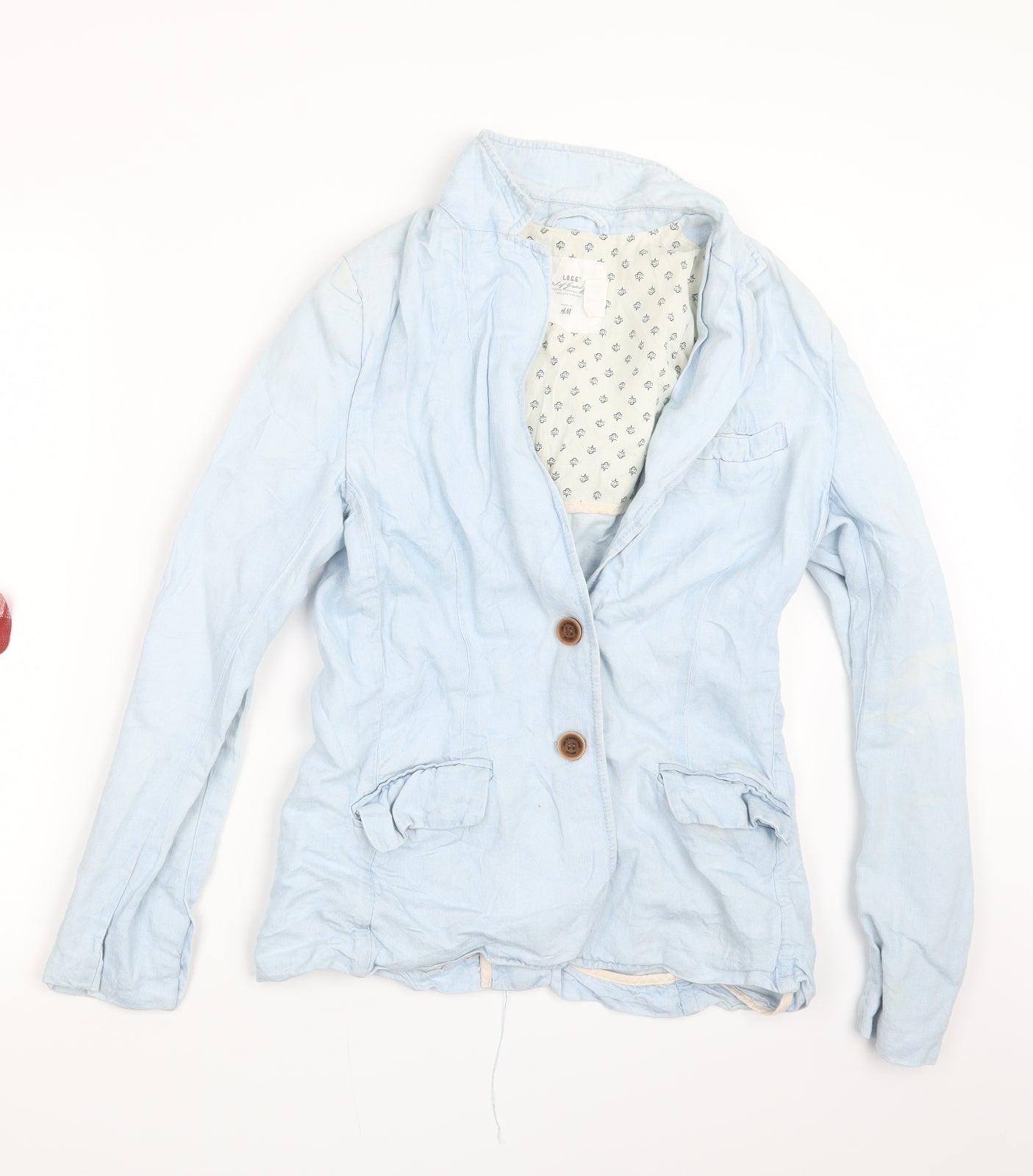 Womens UK Size 10 H&M Blue Jacket