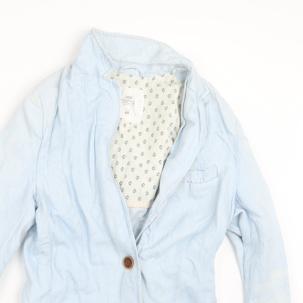 Womens UK Size 10 H&M Blue Jacket
