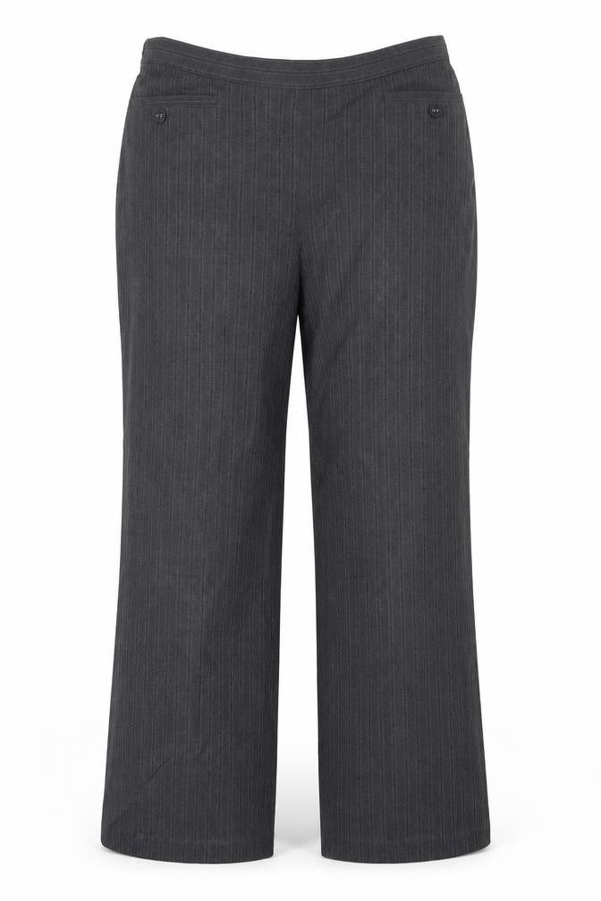 Bonmarché Womens Brown Striped Trousers Size 14 L27 in