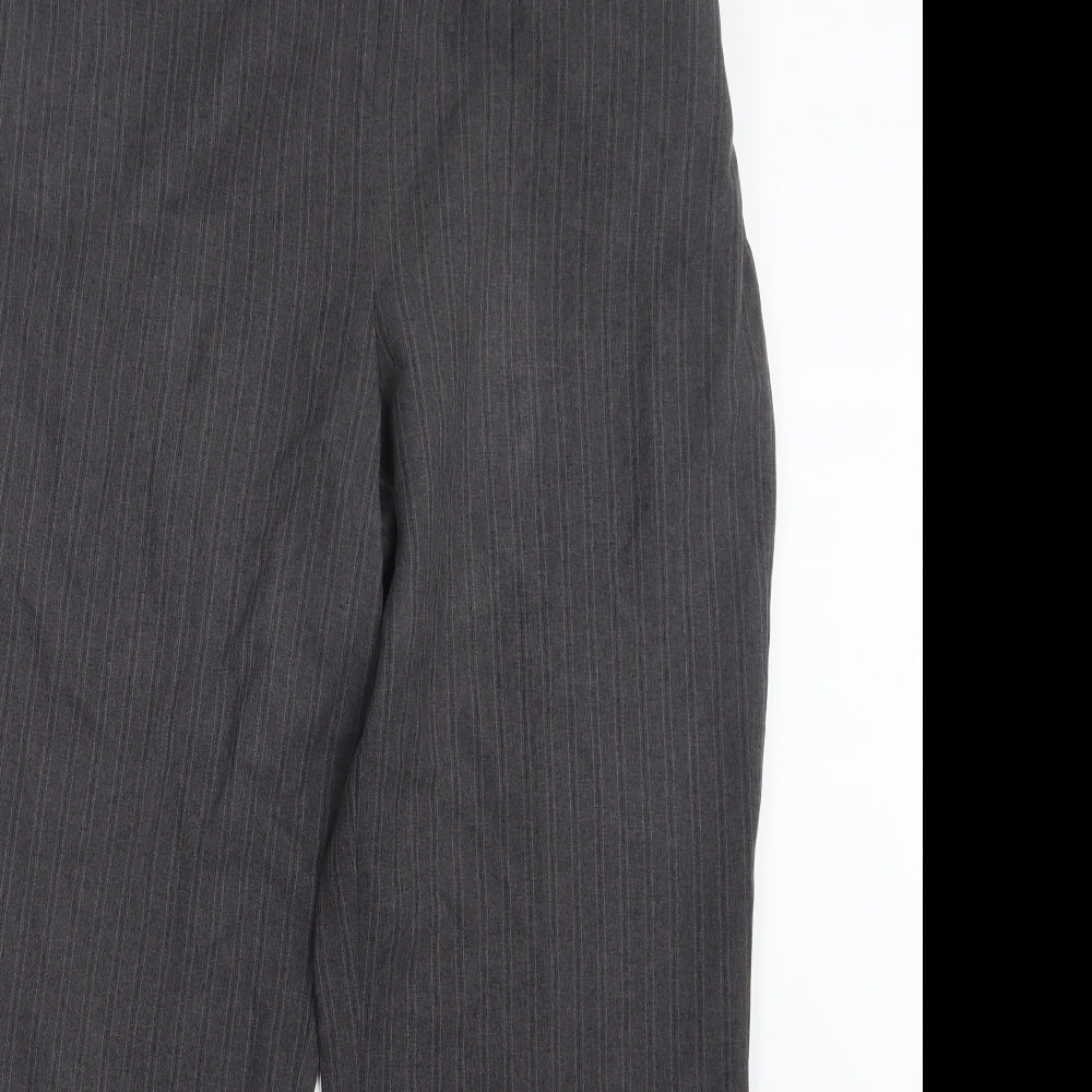 Bm Collection Womens Brown Striped  Trousers  Size 14 L27 in