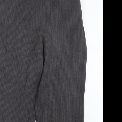 Bm Collection Womens Brown Striped  Trousers  Size 14 L27 in