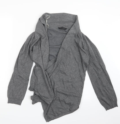Womens UK Size 10 Dorothy Perkins Grey Cape Jumper