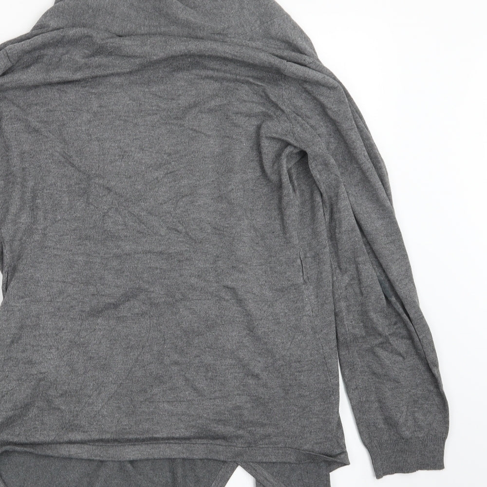 Womens UK Size 10 Dorothy Perkins Grey Cape Jumper