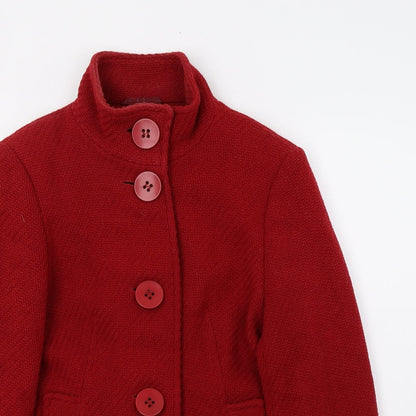 Autonomy Womens Red   Overcoat Coat Size 12